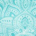 Килимок для йоги  Yoga Design Lab Curve 3,5 мм бірюзовий Mandala Turquoise 12