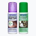 Набір для догляду за взуттям Nikwax Footwear Cleaning Gel + Tkanina і skóra 2 x 125 мл 