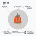 Ліхтарик туристичний Vango Midge 180 orange 4