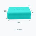 Блок для йоги Myga Foam Block turquoise 3