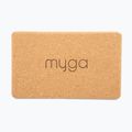 Блок для йоги Myga Cork Block brown