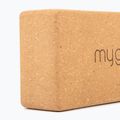 Блок для йоги Myga Cork Block brown 4