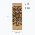 Килимок для йоги Myga Mandala XL 6 mm brown 7