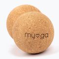 М'яч для масажу Myga Duoball brown 2