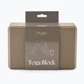 Блок для йоги Myga Foam Block коричневий 3