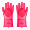 Рукавички для чищення велосипедів Muc-Off Deep Scrubber Gloves рожеві 3