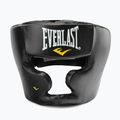 Шолом боксерський чоловічий Everlast Шкіряний З захистом щік і підборіддя чорний 350 BLK – S/M 2