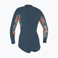 Гідрокостюм для плавання жіночий O'Neill Bahia 2/1 Front Zip Short Spring Copen blue/painted tropics/copen blue 2
