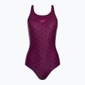 Купальник суцільний жіночий Speedo Boomstar Allover Muscleback чорно-рожевий 68-12299B344