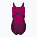 Купальник суцільний жіночий Speedo Boomstar Allover Muscleback чорно-рожевий 68-12299B344 2