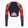 Лонгслів для плавання жіночий Speedo Placement Wrap Back Top blue/orange 2