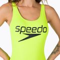 Купальник суцільний жіночий Speedo Logo Deep U-Back F381 жовтий 12369F381 4