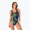 Купальник суцільний жіночий Speedo Placement Powerback чорно-блакитний 06187F882