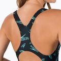 Купальник суцільний жіночий Speedo Boom Logo Allover Medalist F888 чорно-блакитний 12199F888 4