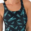 Купальник суцільний жіночий Speedo Boom Logo Allover Medalist F888 чорно-блакитний 12199F888 5