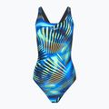 Купальник суцільний жіночий Speedo Printed Medalist black/blue