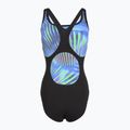 Купальник суцільний жіночий Speedo Printed Medalist black/blue 2