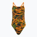 Купальник суцільний жіночий Speedo Allover Vback salso / black / olive