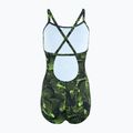 Купальник суцільний жіночий Speedo Allover Fixed Crossback black / atomic lime 2