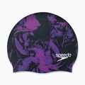 Шапочка для плавання Speedo Long Hair Printed чорно-фіолетова 68-11306 5