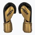 Боксерські рукавички RDX L2 Mark Pro Sparring Hook & Loop золотисті 4