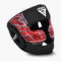 Шолом боксерський RDX New Aura F17 Head black/red 2