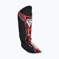 Захист гомілки та стопи RDX Instep New Aura F17 Shin black/red 3