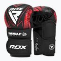 Греплінгові рукавички RDX IMMAF Approved Shooted Grappling red