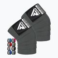 Наколінники RDX Compression Elasticated Knee Wrap grey 2