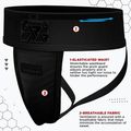 Захисник паху RDX Groin Guard Supporter H1 full black 4