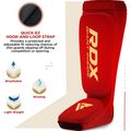 RDX Hosiery Shin Instep Foam гомілки та стопи червоний/білий захист гомілки та стопи 2