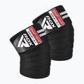 RDX KR11 Gym Knee Wrap чорний/білий захисні наколінники