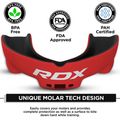 Захист щелепи RDX Mouth Guard black/red 3