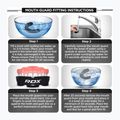 Захист щелепи RDX Mouth Guard red/black 6