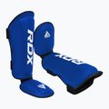 Захист гомілок та стоп RDX T1 Shin Instep guards blue/white 3