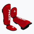Захист для гомілок та стоп RDX T1 Shin Instep Molded King red/white 3