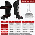 Захист гомілок та стоп RDX T1 Shin Instep guards red/white 8