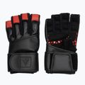 Рукавички для тренувань RDX L4 Finger Weightlifting Leather red/black
