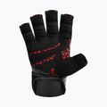 Рукавички для тренувань RDX L4 Finger Weightlifting Leather red/black 4