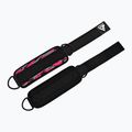 Напульсники для важкої атлетики з тримачами на щиколотку RDX A4 Ankle Straps For Gym Cable Machine pink 5
