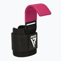 Напульсники для важкої атлетики з тримачами RDX W5 Weight Lifting Hook Strap pink 2