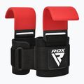 Напульсники для важкої атлетики з тримачами RDX W5 Weight Lifting Hook Strap red