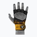 Рукавиці тренувальні RDX Weight Lifting X1 Long Strap чорно-жовті WGN-X1Y 6