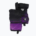 Рукавиці тренувальні RDX Weight Lifting X1 Long Strap чорно-фіолетові WGN-X1PR