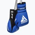 Боксерські рукавички RDX Apex Lace Up Training Sparring Training сині 4