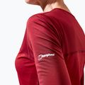 Лонгслів трекінговий жіночий Berghaus Voyager Tech Tee Basecrew syrah/red dahlia 7