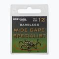 Гачки Drennan Wide Gape Specialist Barbless сріблясті HEWGSB012