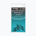 З'єднувач для поводків Drennan Quick Snap Swivels 6 шт. чорний TGQSS018