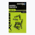 Вертлюги для methody Matrix Barrel Swivels 10 шт. сріблясті GAC357