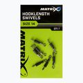 Фідерні з'єднувачі Matrix Hooklength Swivels Size 7 шт. сріблясті GAC365